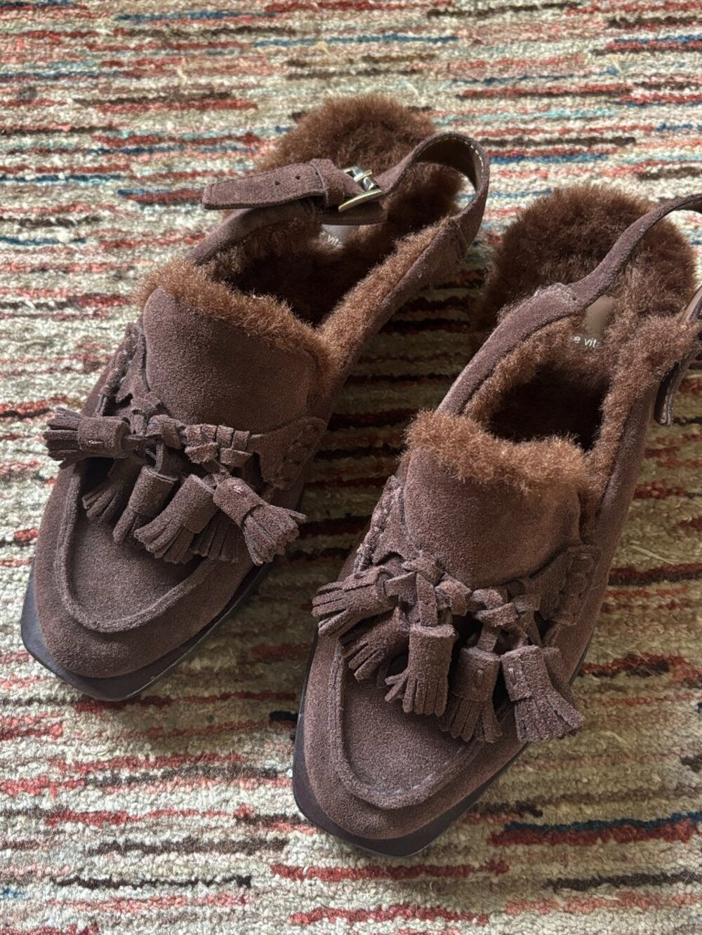 Dolce Vita Hamlit Plush Loafers in Dark Brown Suede